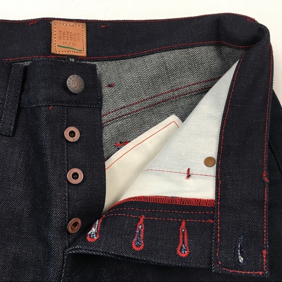 Taylor Stitch Slim Dark Raw Selvedge Denim Jeans - Picture 3 of 6